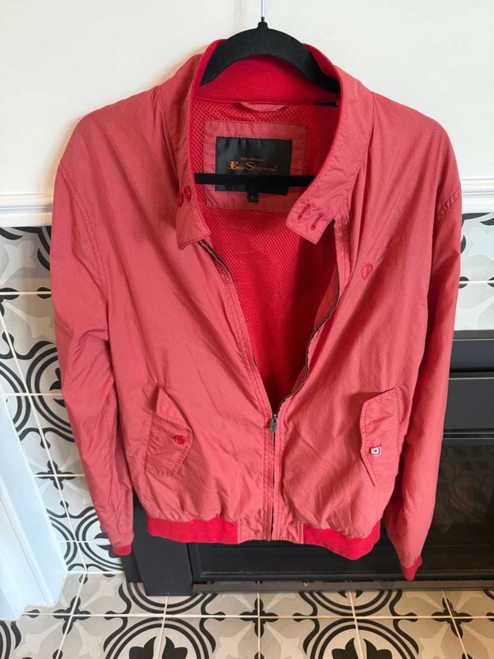 Ben Sherman Red Bomber Jacket
